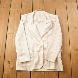Vintage 80er Jahre Pykettes Hemd durchgeknöpft / 1980s Button Up / Vintage Flanell / Basic Bluse / gestreiftes Hemd / All Over Print