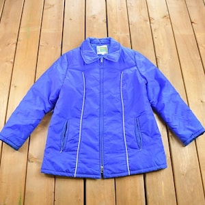 Vintage 1980s Calliano Puffer Jacket / Blue Winter Coat / 80s Puffer Jacket / Winter / Streetwear / Ski Jacket