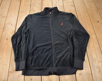 Vintage Y2K Kangol Embroidered Zip Up Sweatshirt Size Large