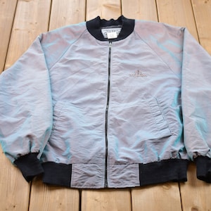 Vintage 1990s Hotel Casino Las Vegas Full Zip Windbreaker Jacket / Embroidered /Athletic Spring Summer Sportswear / Streetwear / Made In USA