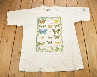 Vintage 1990s Butterfly Theme Costa Rica Souvenir T Shirt / Streetwear / Vacation Tee / Travel T Shirt