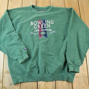 Vintage 1990s Bowling Green State University Crewneck / Vintage Collegiate / Made In USA / 90s College Crewneck / Preppy Sportswear