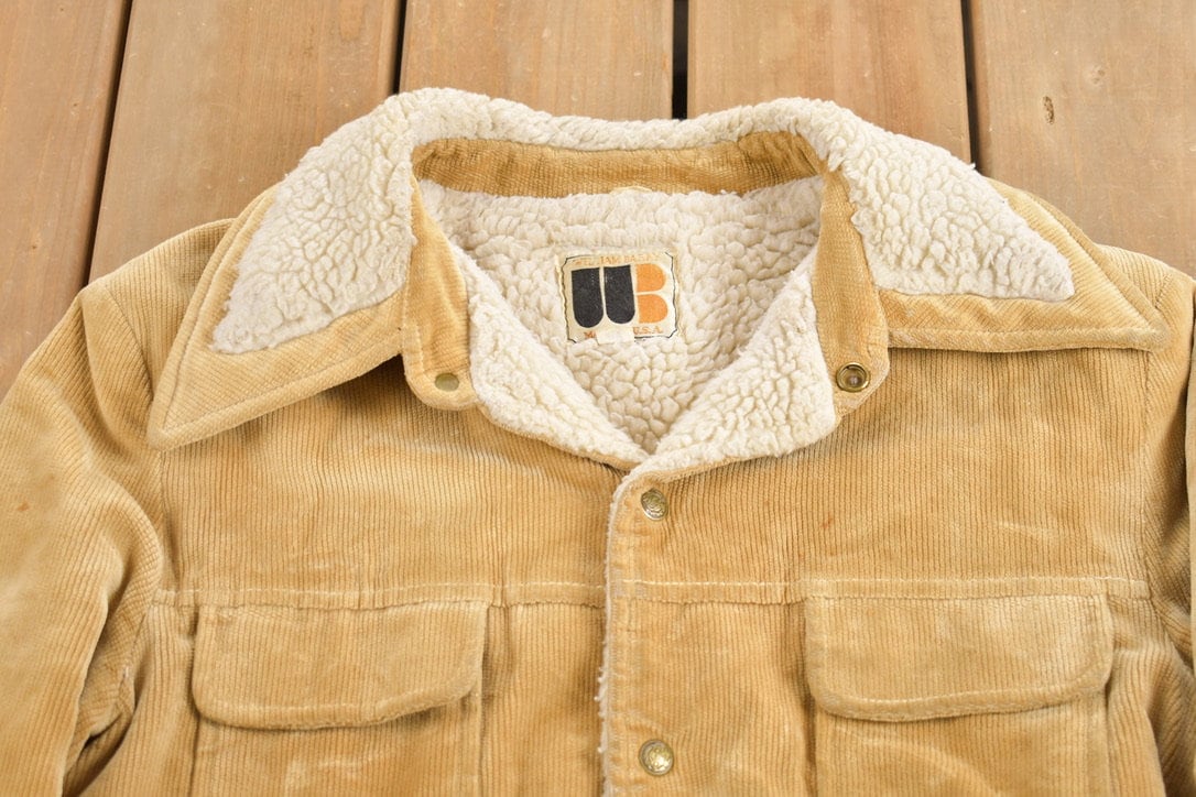 70s wiliam barry SCORE ONE ウールパーカー Vintage 1970s William Barry Corduroy Sherpa Lined Jacket
