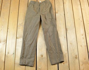 Vintage 1970's Guy Laroche Wool Trousers Size / 1970s Wool Pants / Streetwear / True Vintage / Vintage Workwear / Wool Pants