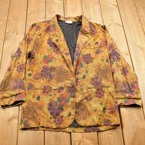 Vintage 1990s Michael And Company Abstract Pattern Jacket / 1990s Button Up / Vintage Print / 80s Jacket / 80s Pattern / All Over Print
