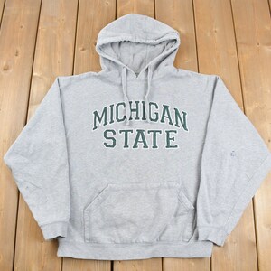 Vintage 1990s Michigan State University Collegiate Hoodie / 1990s Hoodie / Vintage Sweater / Vintage Hoodie / University / Heavy