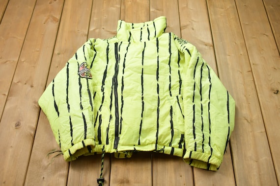 Vintage 1980s Ocean Pacific All Over Print Windbreaker Jacket / Team Logo / Athletic Spring Summer Sportswear / Streetwear / 80s Athleisure