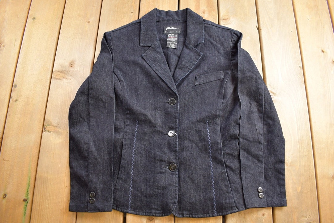 Vintage 1990s Fubu the Collection Light Weight Womens Denim Button up