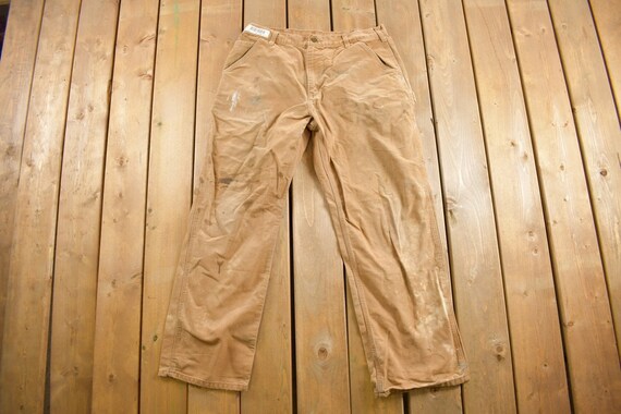 Vintage 1990s Carhartt Carpenter Pants Size 34 x … - image 2