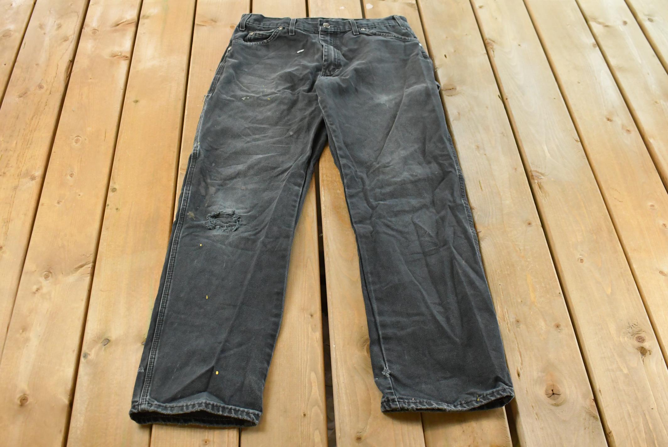 Carhartt Black Double Knee 33 - Etsy