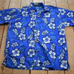 Vintage 2000s Suxxes Floral Beach Hawaiian Button Up Y2K Shirt