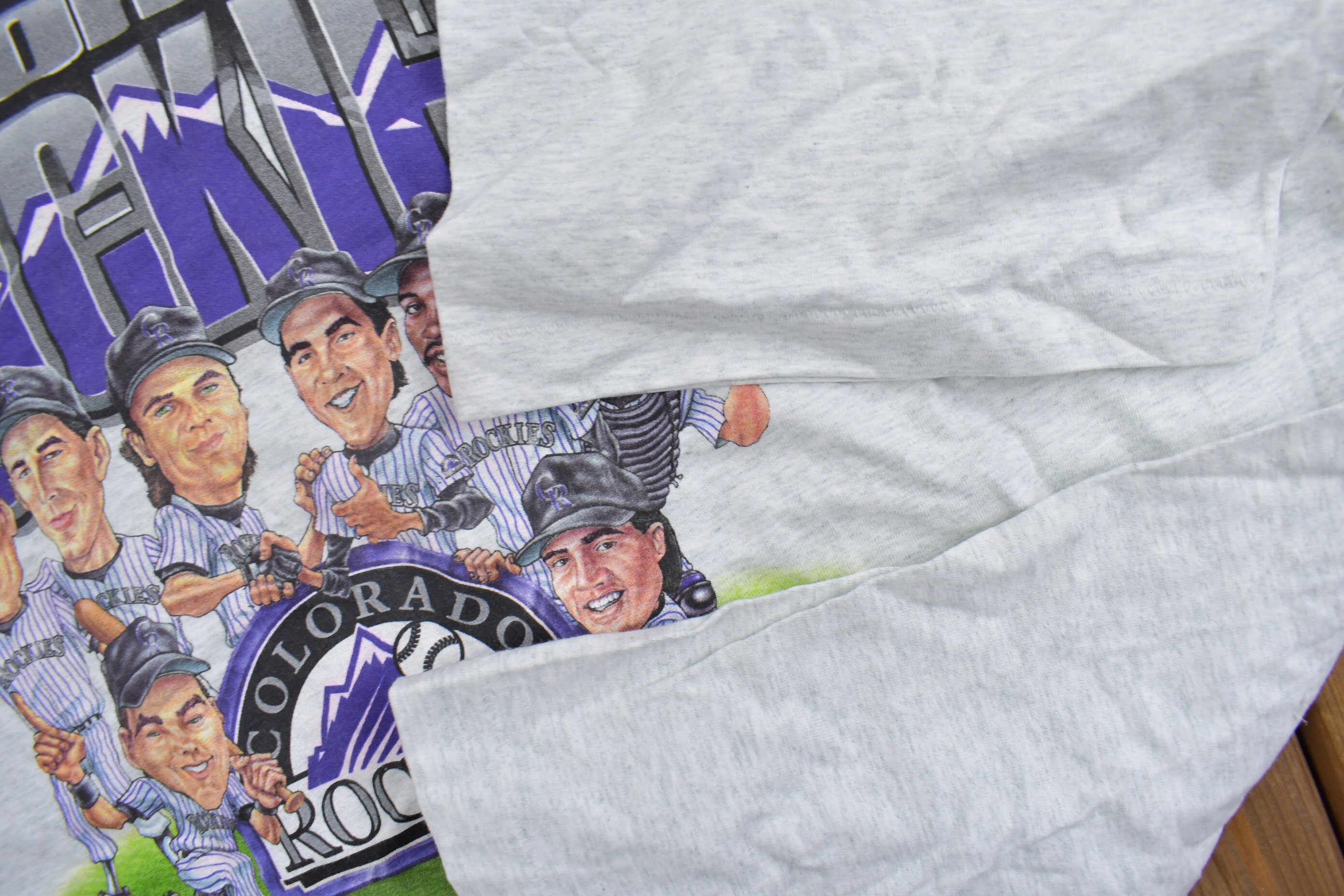 Koszulka z grafiką Vintage 1995 Colorado Rockies MLB Big