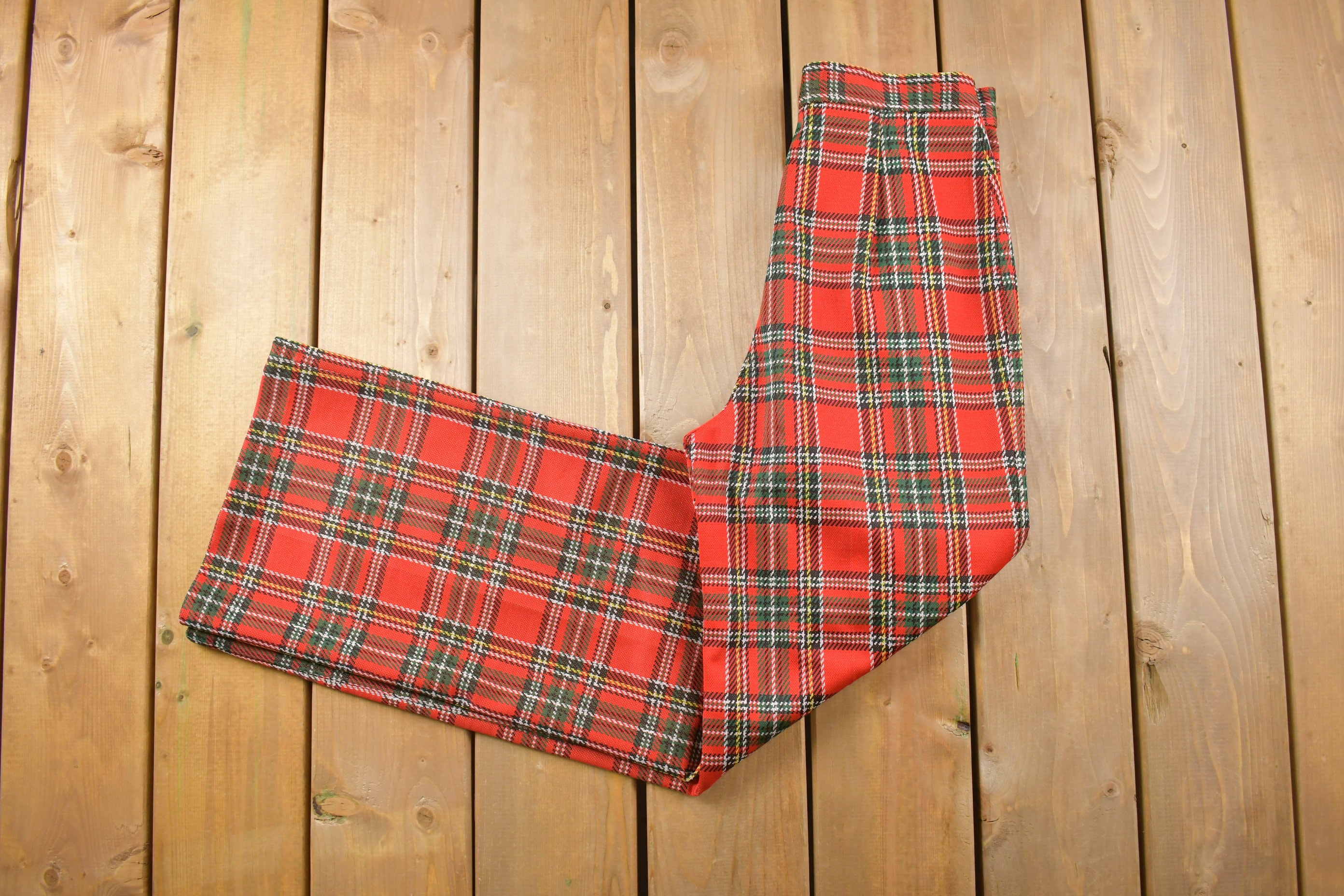 Vintage Plaid Pants - Etsy