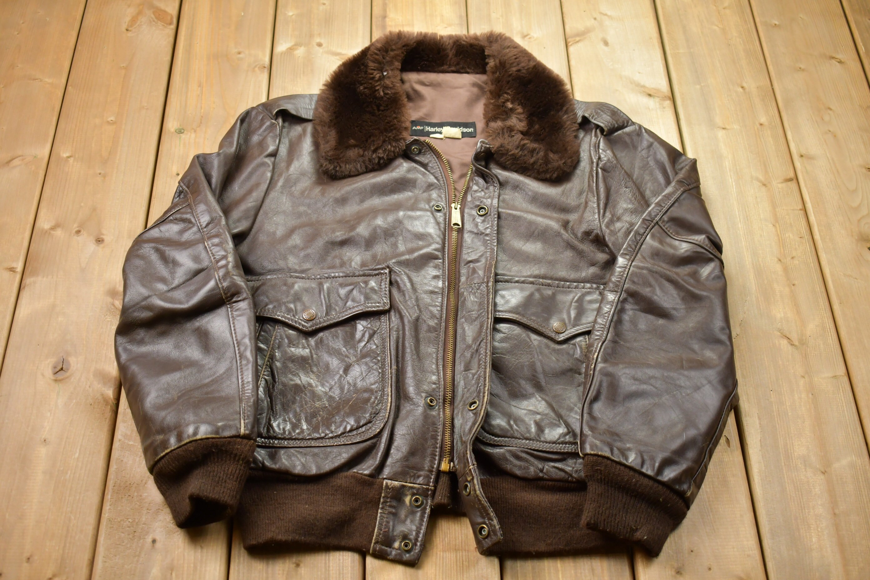 Harley davidson winter leather jacket Clearance