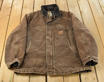 Vintage 1990s Carhartt Aztec Western Active Jac Jacket Size XL - Etsy