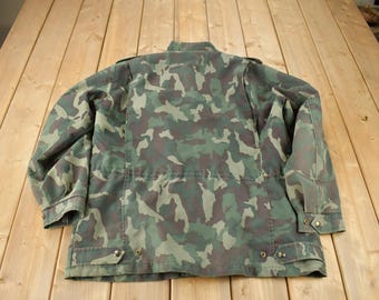 Vintage 1980s Canadian Military Camouflage Garrison Dress Land
