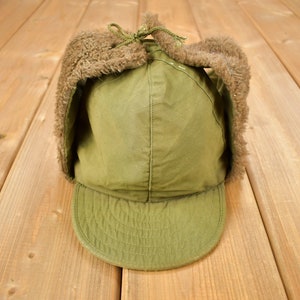 Vintage 1953 US Military Pile Field Cap Hat Size 7 1/4 / Wool Hat / Trapper Hat / Militaria / True Vintage