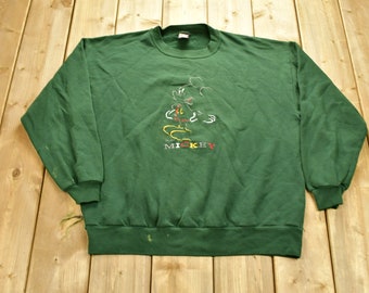Vintage 1990-tals Mickey Unlimited broderad rund hals / Vintage tröja / Vintage Disney / Musse Pigg / Vintage tecknade serier
