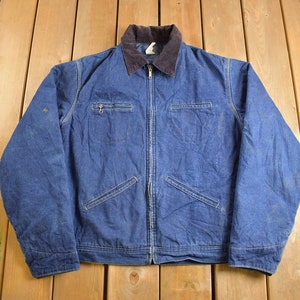 Vintage 1980s Osh Kosh Quilt Lined Denim Jean Jacket / Vintage Denim / Streetwear / Vintage Fall Outerwear / Fall Jacket / Osh Kosh denim