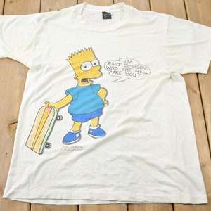 Vintage 1990 Bart Simpson grafisch T-shirt / The Simpsons /Twentieth Century Fox / Streetwear / TV Show Promo / Made In USA / Enkele steek