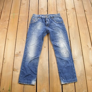 Vintage 1990s XY Denim Jeans Size 32x28 / Straight Leg / American Vintage / Workwear / Streetwear / Vintage Pants / Embroidered