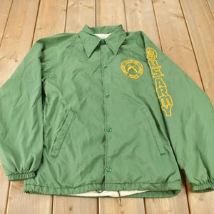 Vintage 1970s US Army Snap Button Artex Windbreaker Jacket S
