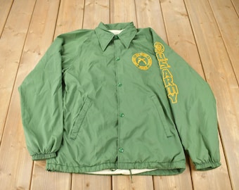 Vintage 1970s  Army Snap Button Artex Windbreaker Jacket S