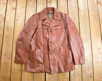 Vintage 1970s Leather Jacket / Fall Outerwear / Leather Coat / Winter Outerwear / Streetwear Fashion / Blazer