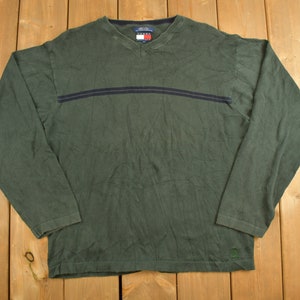 Vintage 1990s Tommy Hilfiger Crewneck Sweatshirt / 90s Crewneck / Vintage Hilfiger / Tommy Hilfiger / Vintage Sweater / Made In Italy