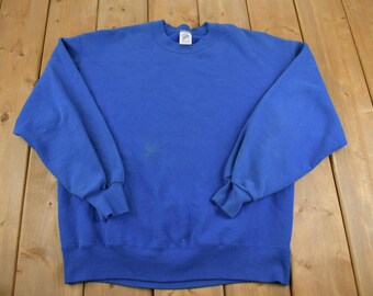 Vintage 1990s Jerzees Supersweats Crewneck Sweatshirt Made In USA