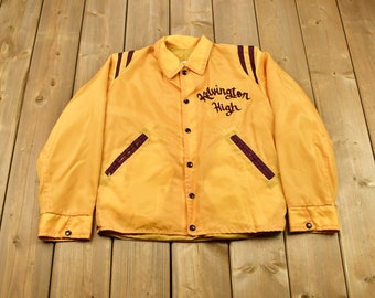 Vintage 1950s Kelvington High Windbreaker / True Vintage / American Sportswear / Outerwear Jacket / Streetwear Fashion / Winnipeg Canada