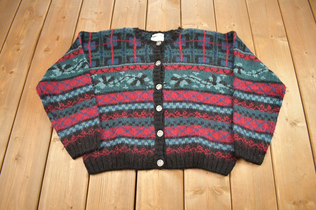 Christopher & Banks Embroidered Vintage Sweater-Bust 50