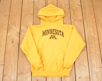Vintage 1980s Minnesota The Game University Hoodie Sweater Youth L / Made In USA / Vintage Collegiate / 80's State College Sportswear