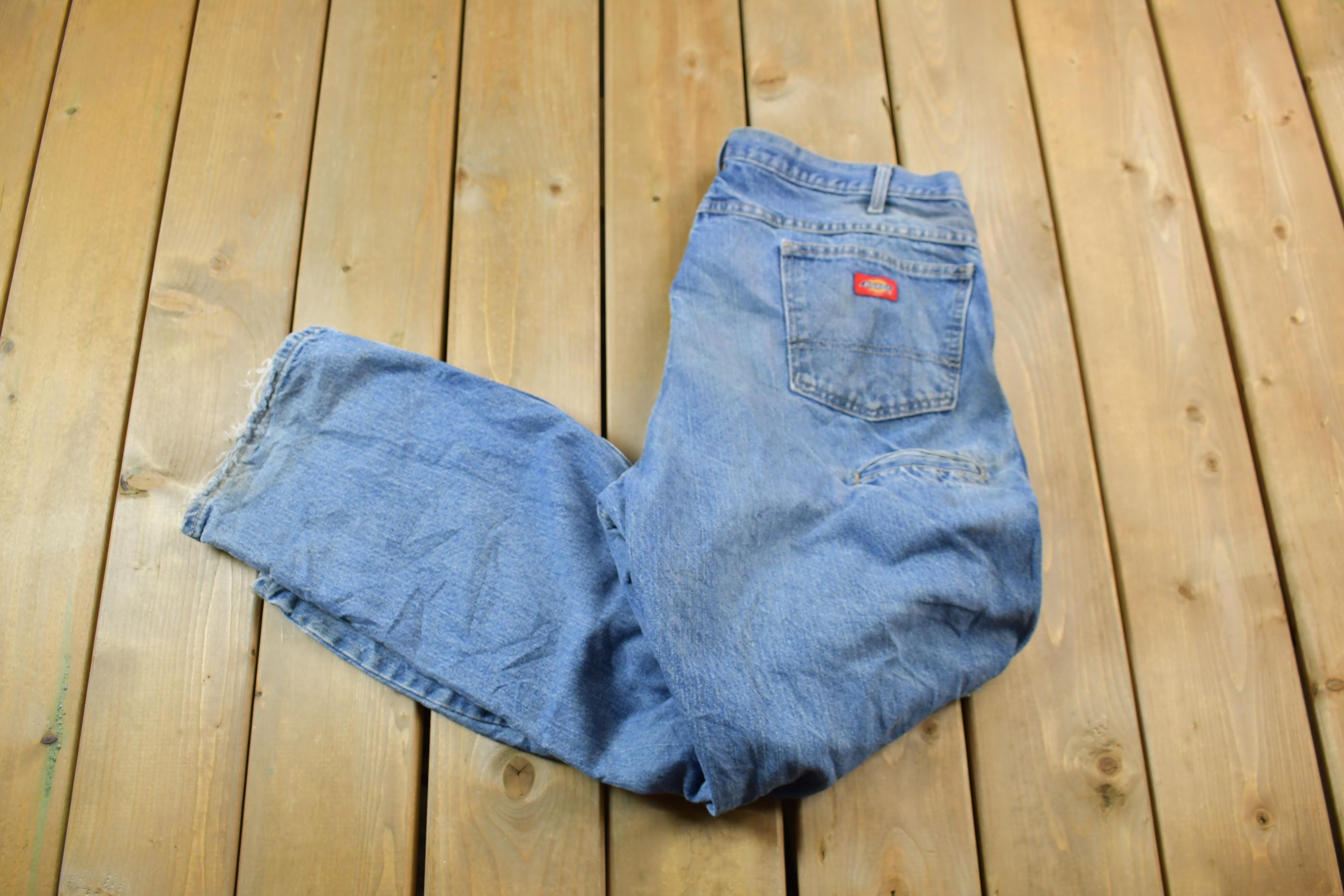 Vintage 1990s Dickies Blue Denim Carpenter Pants 40 X 32 Vintage 1990s Dickies Blue Denim Carpenter Pants 40 X 32