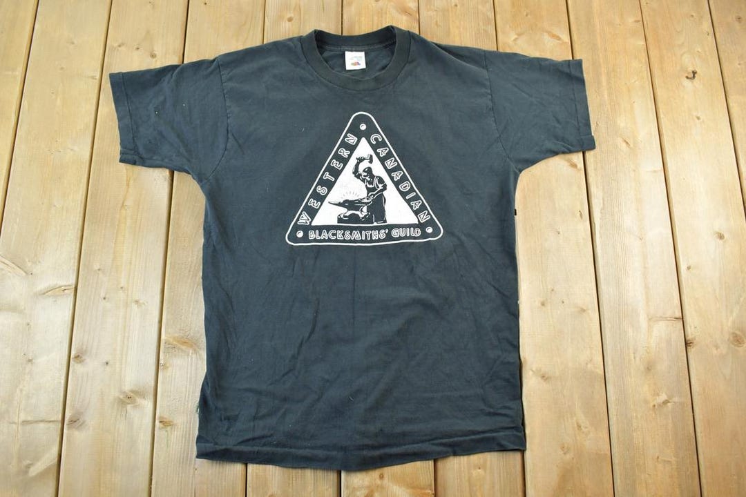 Vintage 1990s Western Canadian Blacksmiths Guild Single Stitch T