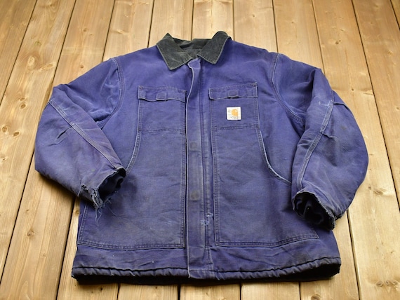 Vintage 90s Carhartt Chore Coat / Vintage Workwear Jacket