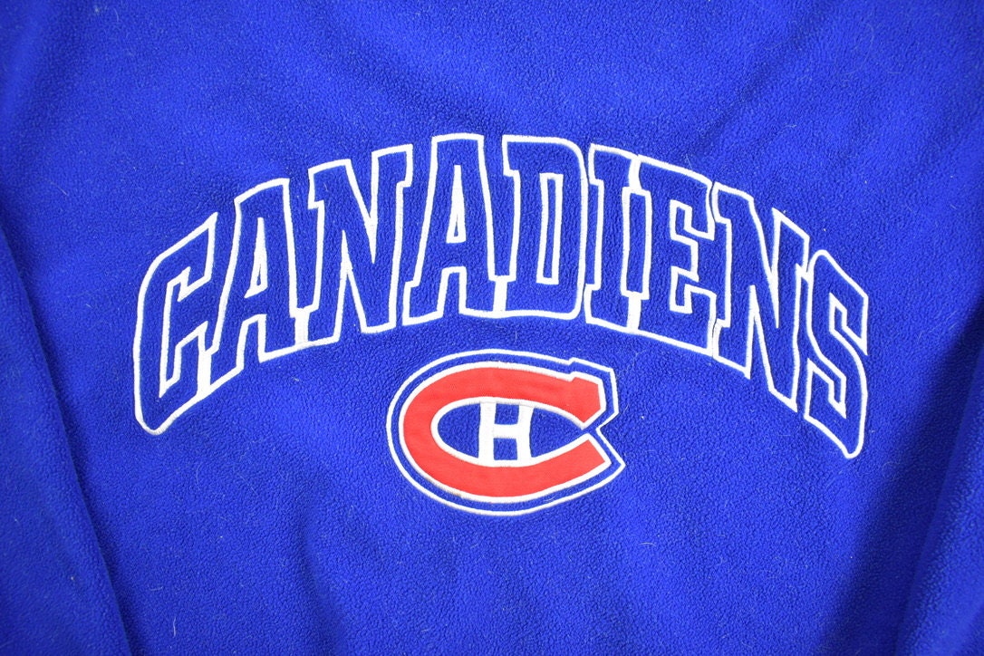 Men's Blue Montreal Canadiens All Over 3.0 Pullover Sweatshirt
