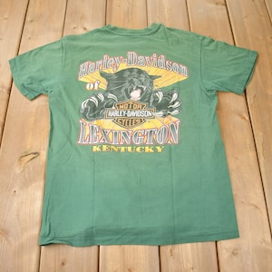 Vintage jaren 1990 Harley Davidson Of Lexington Kentucky Single Stitch Graphic T-shirt Made In USA