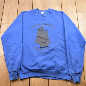 Vintage 1990s Copper Harbor Crewneck Sweatshirt / 90s Crewneck / Souvenir / Athleisure / Streetwear / Travel And Tourism