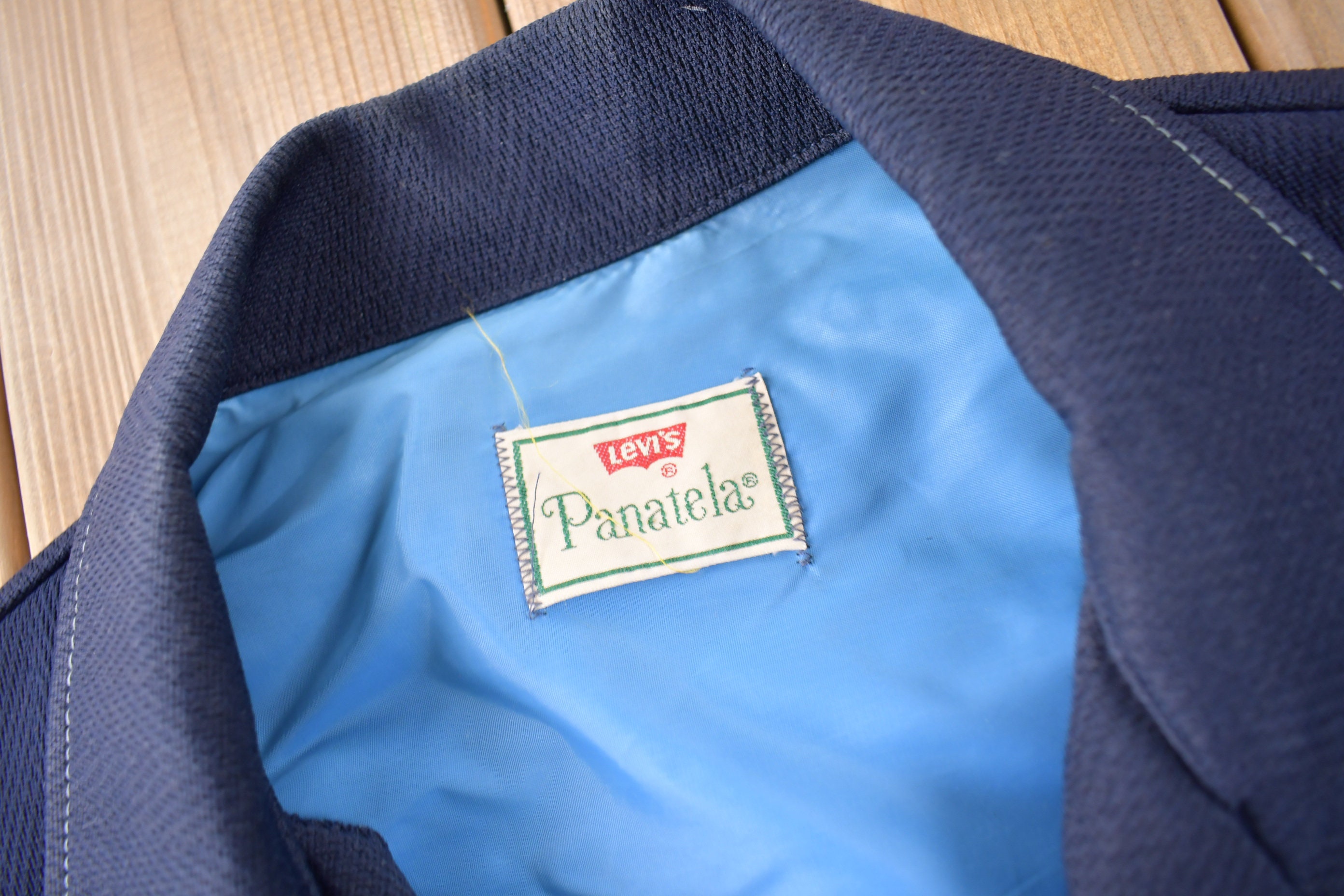トップス Levi's Panatela (1970svest made in usa) Vintage 70s Levis Panatela Tops Shirt Mens L Corduroy Orange