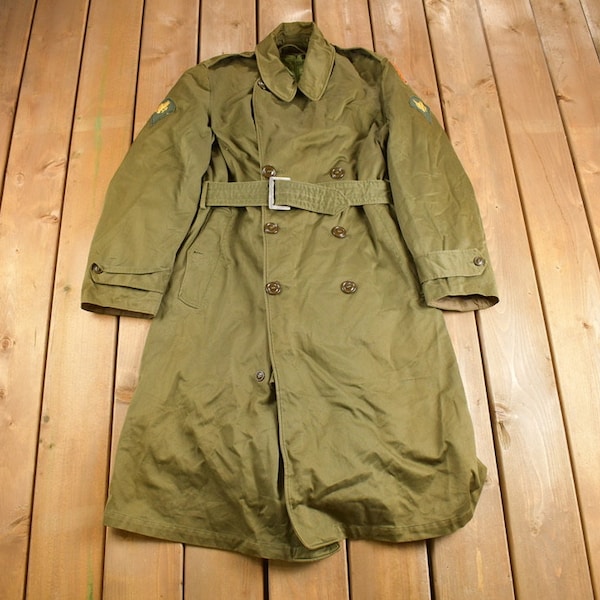 Army Green Coat Etsy