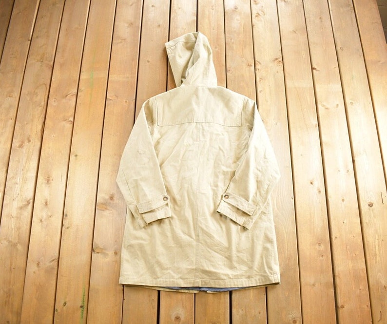 Vintage 1990s Denim&co Loop Button up Rain Jacket / Snap Button ...