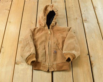Chaqueta de trabajo Carhartt vintage Y2K para niños pequeños / Ropa de trabajo / Carhartt para recién nacidos / Talla 4T / Carhartt para bebés / Para actividades al aire libre