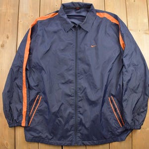 Vintage 1990s Nike Color Block Windbreaker Jacket / 1990s Nike / Vintage Running Jacket / Streetwear / Athleisure / Outerwear / Gray Tag