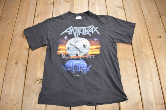 Vintage 1990 Anthrax Persistence Of Time Band T-s… - image 1
