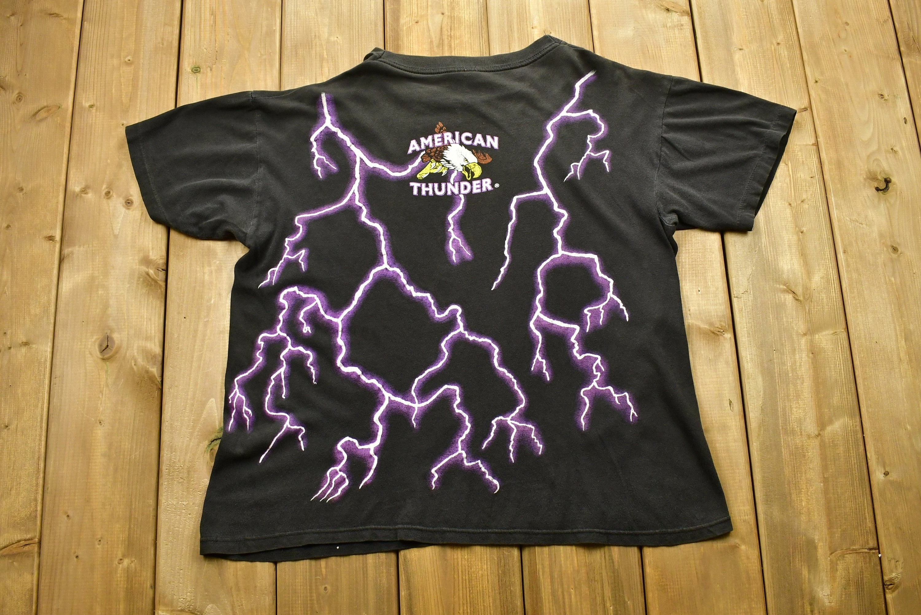 Vintage 90's American Thunder Follow Nobody Graphic Vintage 90's American Thunder Follow Nobody Graphic