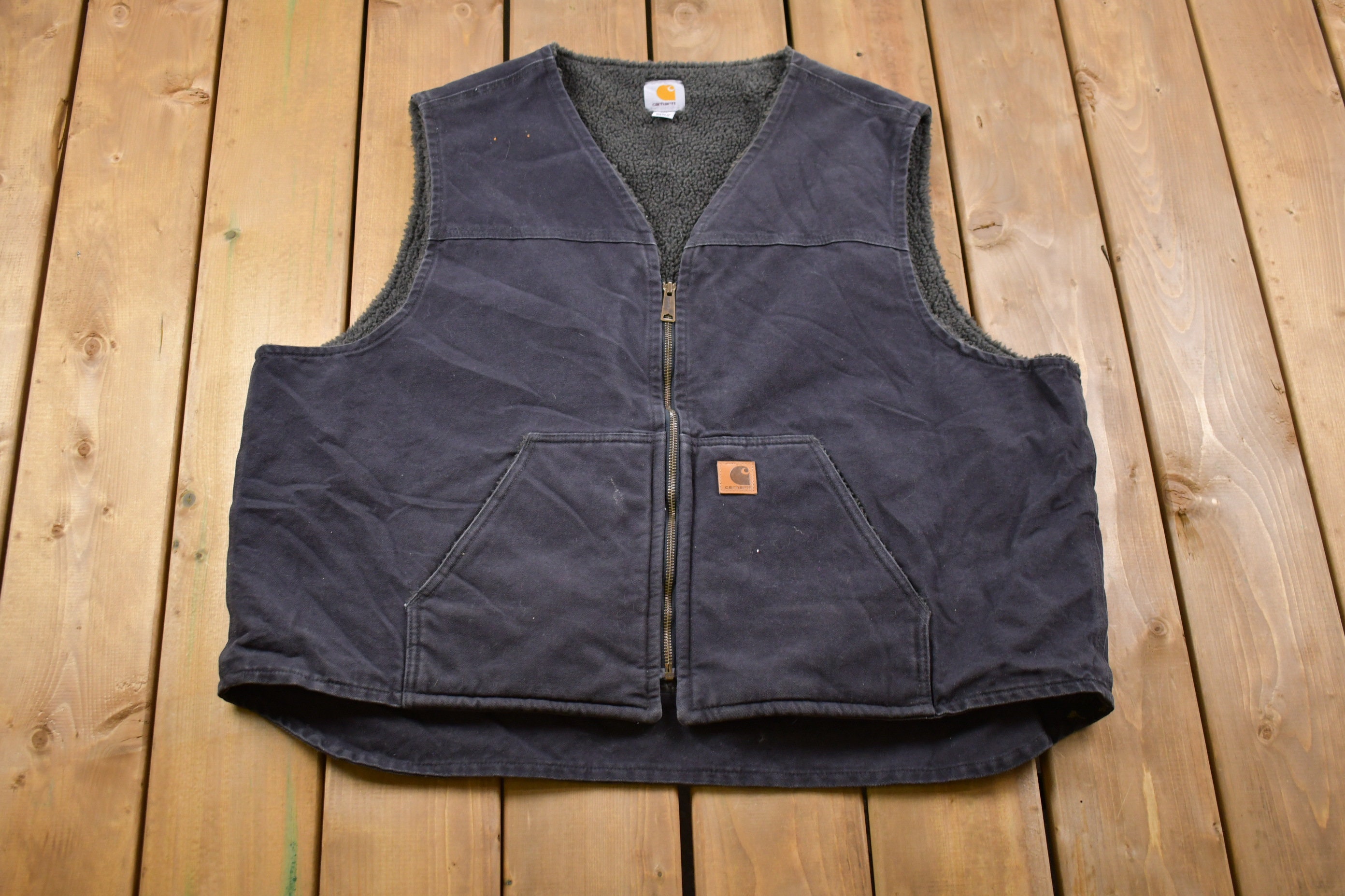 Vintage Y2K Carhartt Sherpa Lined Vest / Workwear Vintage Y2K Carhartt Sherpa Lined Vest / Workwear
