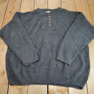 Vintage Y2K Knit Eddie Bauer Fisherman Sweater - XL