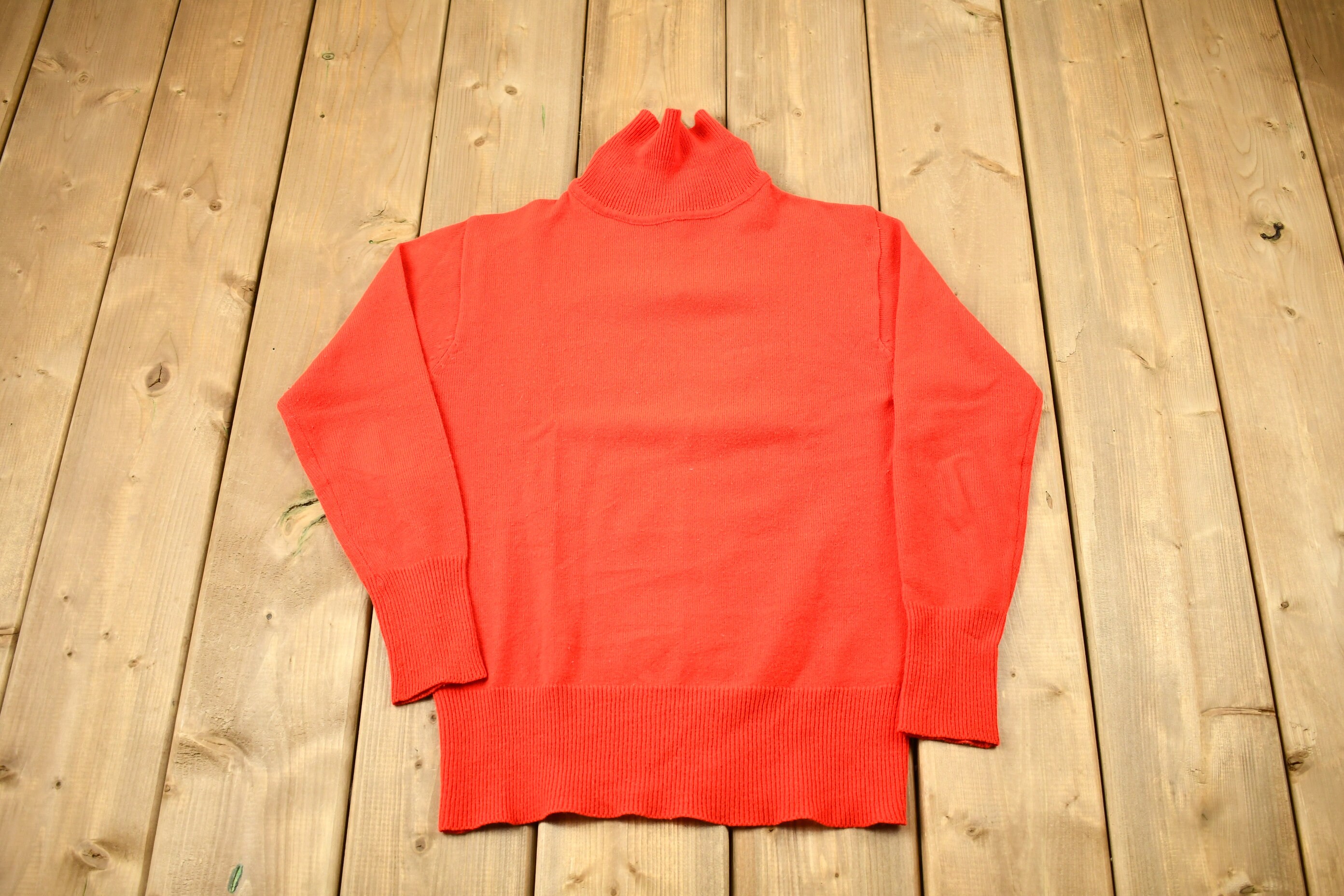 Vintage 1970s Donn Kenny Knitted Sweater / True Vintage / Back Zip / 100% Acrylic / Women's Sweatshirt / Blank Sweater