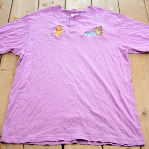 ヴィンテージ Y2K ディズニー くまのプーさん 刺繍ヘンリーTシャツ / ディズニーストア / ヴィンテージ くまのプーさん / 90年代 ディズニーTシャツ